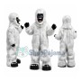 Long Fur Orangutan With Fierce Face Mascot Costume