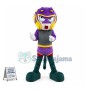 Alien Creature With Detective Helmet Mascot Costume