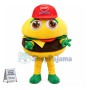 Cartoon Big Eyes Beef Burger Mascot Costume