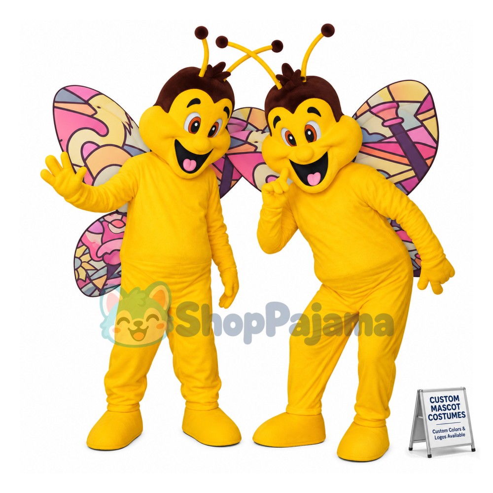 Big Butterfly With Colorful Wings Mascot Costume