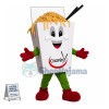 Box Full of Cooked Noodles Mascot Costume