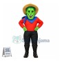 Distinct Green Scarecrow Mascot Costume