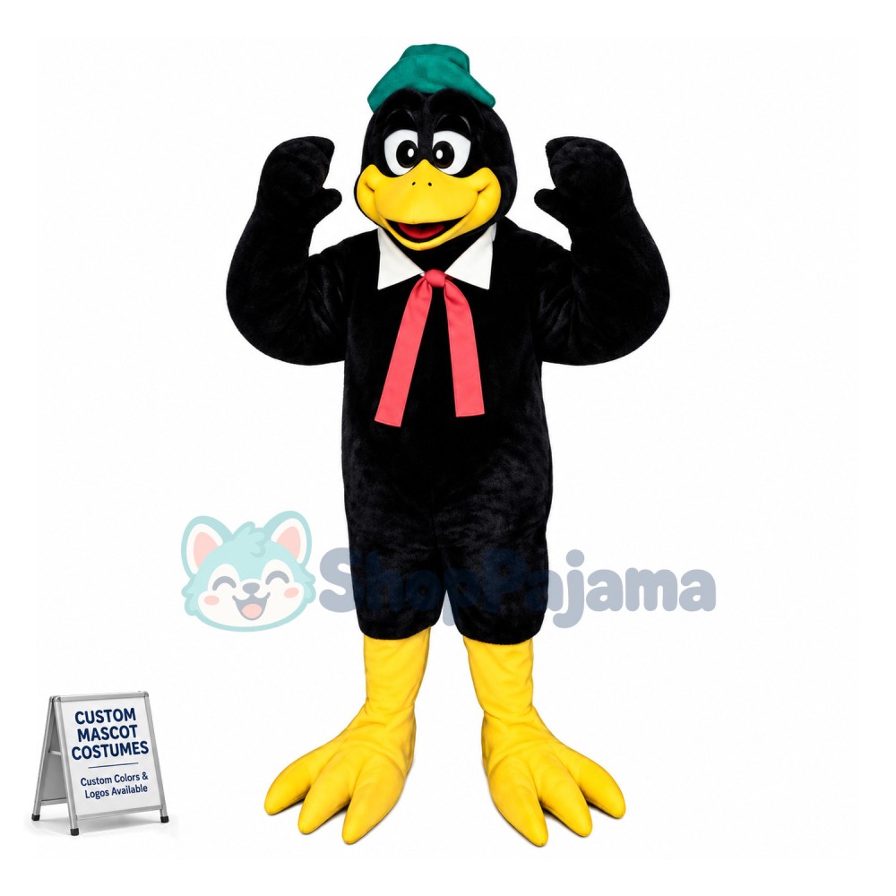 Black Bird In The Blouse Mascot Costume