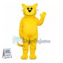 Yellow Cat With Big Smile Face Mascot Costume