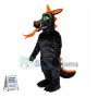 Black Dragon With Long Tongue Mascot Costume