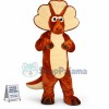 Walking Style Soft Triceratops Mascot Costume