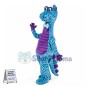 Blue Spotted Dinosaur With Long Neck Mascot Costume