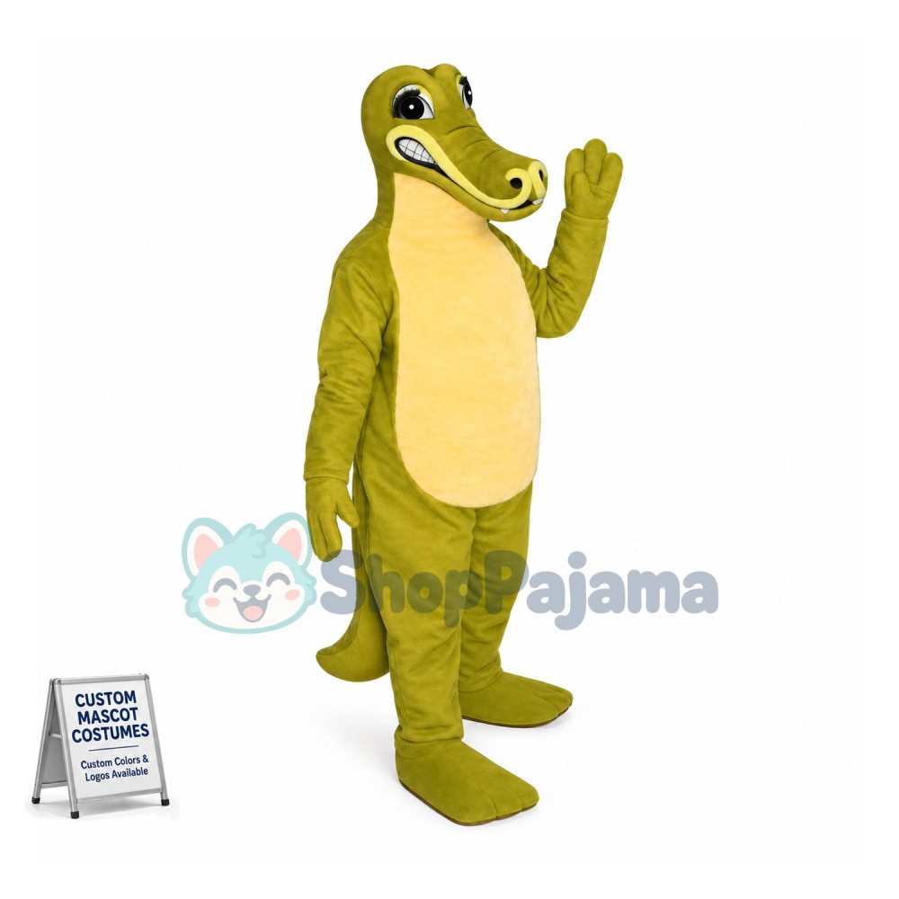 Angry Crocodile Mascot Costume For Adult