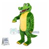 The Scary Crocodile With Sharp Teeth Mascot Costume