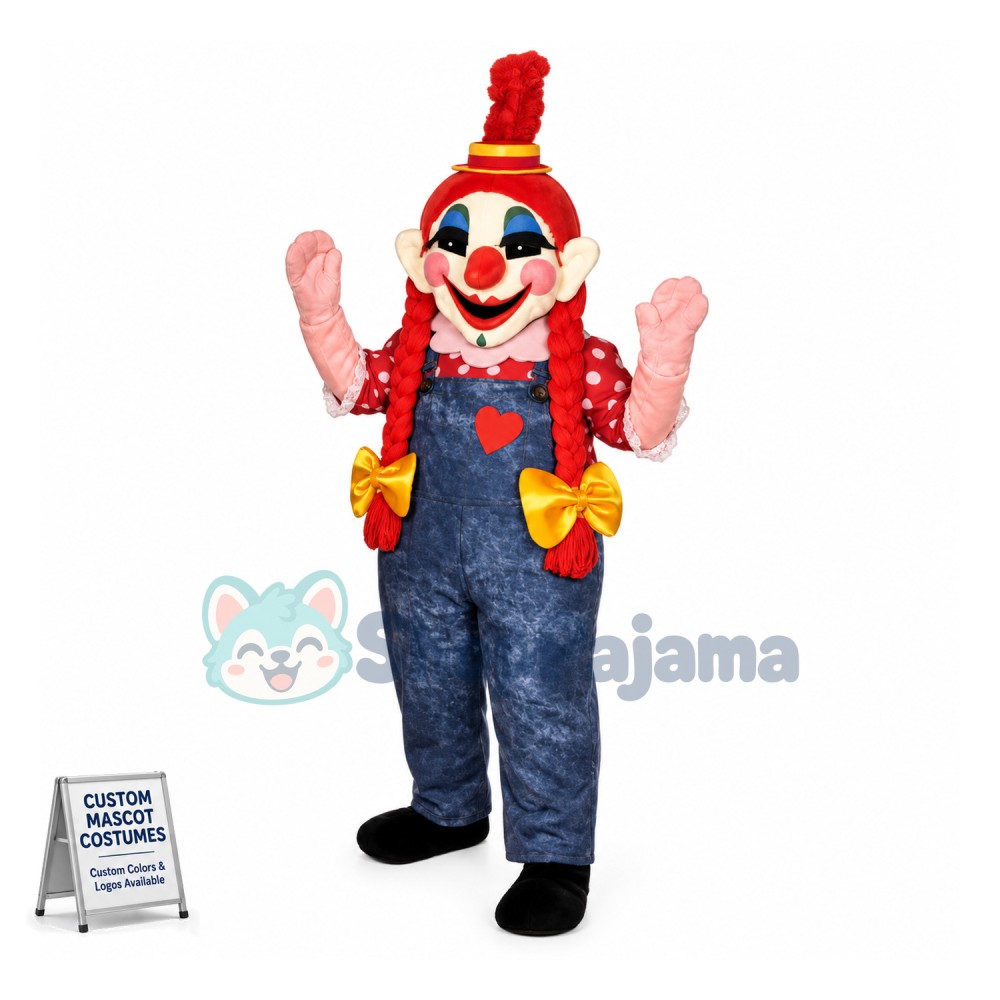 The Red-haired Clown of The Show Mascot Costume