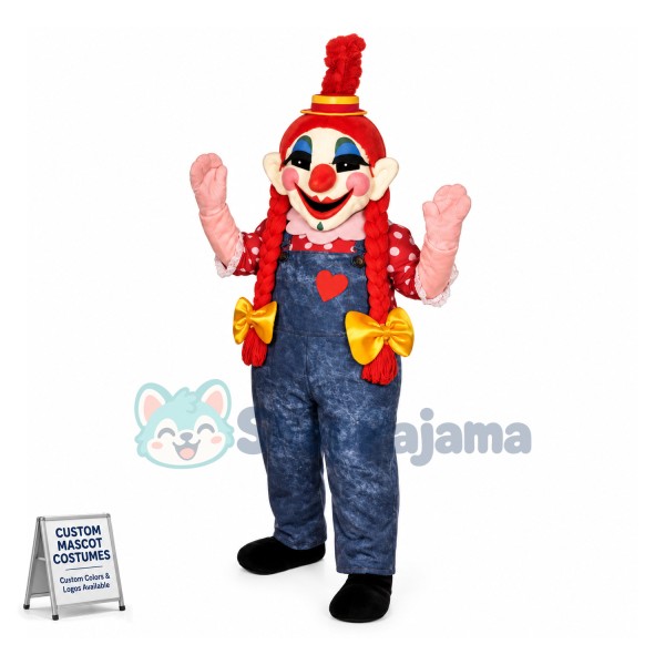 The Red-haired Clown of The Show Mascot Costume