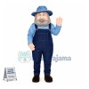 The Smiling Old Fisherman Mascot Costume