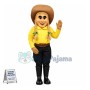 Blonde Braid Girl of The Farm Mascot Costume