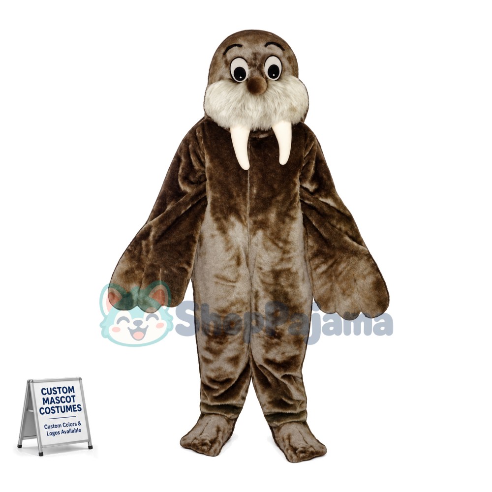 Pure Thinking Walrus Mascot Costume