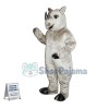 The Mighty Grey Rhino Mascot Costume