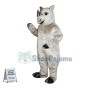 The Mighty Grey Rhino Mascot Costume