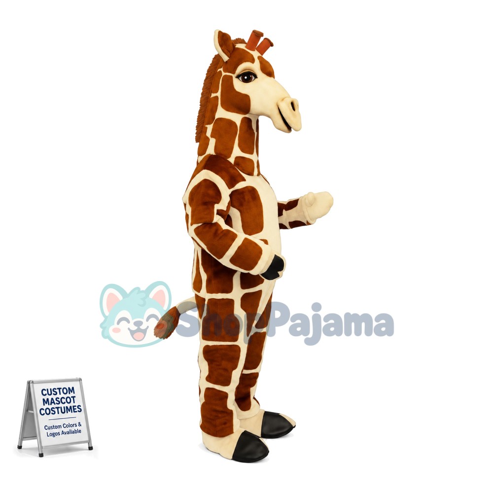 Adult Size Long-legged Giraffe Mascot Costume