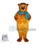 Bear With Plaid Square Scarf Mascot Costume