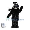 Black Shiny Wool Skunk Mascot Costume