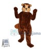 Adult Plush Brown Beaver Mascot Costume