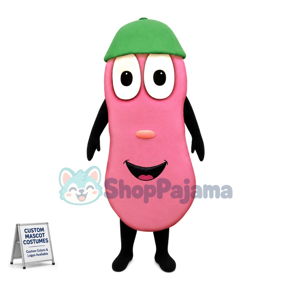 Special Cartoon Pink Eggplant Mascot Costume