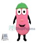Special Cartoon Pink Eggplant Mascot Costume