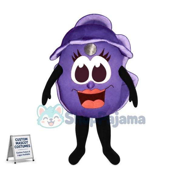 Peeled Purple Onion Cartoon Mascot Costume