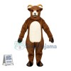 Adult Power Brown Goat Mascot Costume