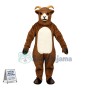 Adult Power Brown Goat Mascot Costume