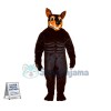 Vigorous Muscular Dog Mascot Costume