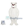 Adult Snow White Bear Mascot Costume