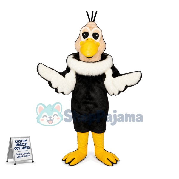 Bald Little Ostrich Mascot Costume