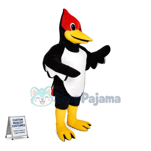 Beneficial Red-headed Woodpecker Mascot Costume