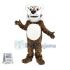 Active Little Hairy Face Tiger Mascot Costume