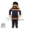 Businessman Wearing Felt Hat Mascot Costume