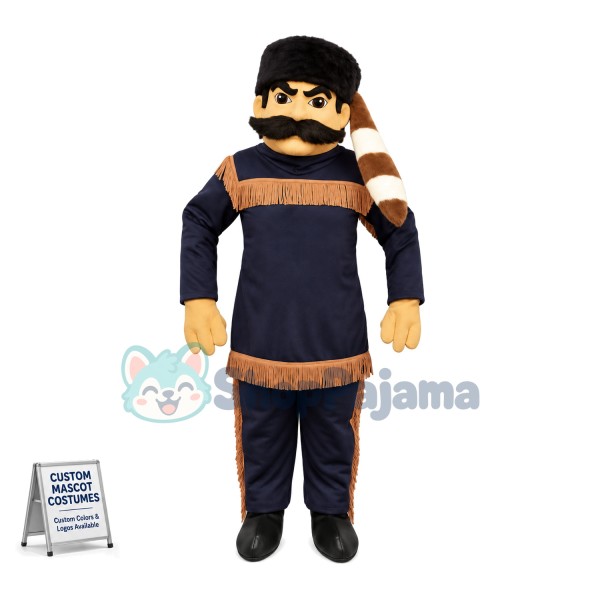 Businessman Wearing Felt Hat Mascot Costume