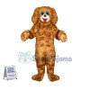 Obedient Long-haired Poodle Mascot Costume