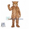 Threatening Green-eyed Leopard Mascot Costume