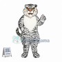 Awesome White Tiger Mascot Costume