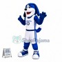Blue Dog of Team Mascot Costume