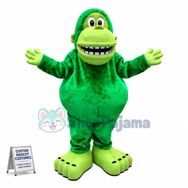 Dwarf Green Orangutan Mascot Costume