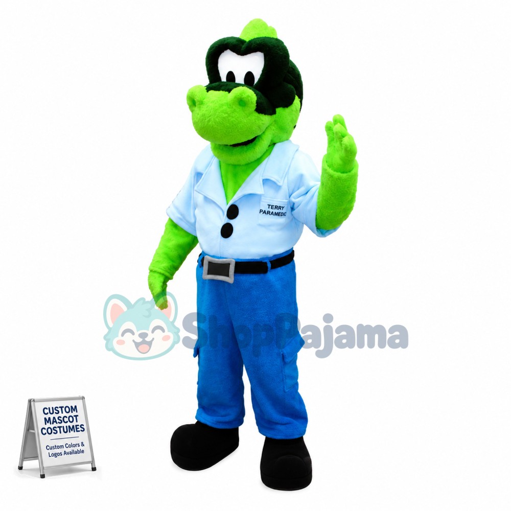 Administrator Green Dragon Mascot Costume