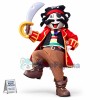 Crazy Pirate Holding Sword Mascot Costume