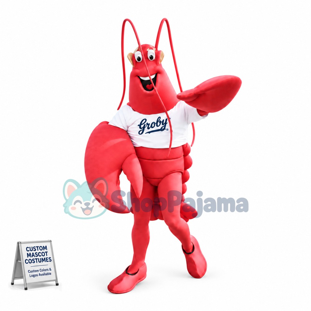 Cheering Lobster of Celebration Team Mascot Costume