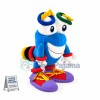 Bigfoot Blue Circle Doll Cartoon Mascot Costume