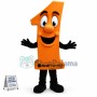 Cartoon Orange Number One Model Mascot Costume