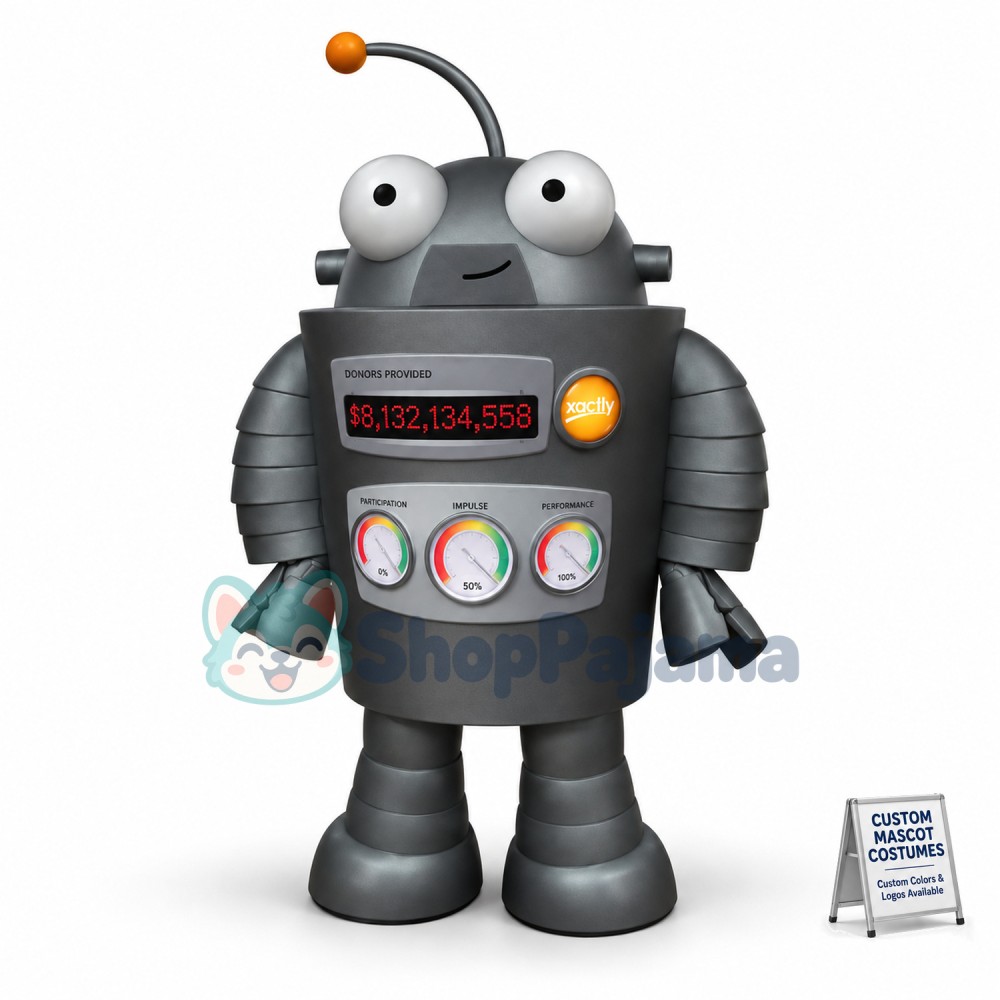 Voltage Robot With Display Mascot Costume