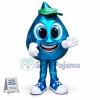Cartoon Bright Lake Blue Water Drop Mascot Costume
