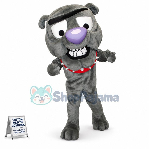 Ugly Bulldog With Purple Nose Mascot Costume