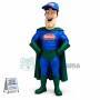 Long-faced Superhero of The College Mascot Costume
